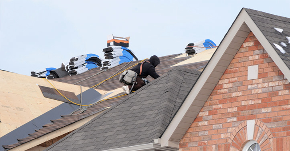 The Complete Guide to Residential Roofing for Florida Homeowners 4 A roofer installing shingles during a roof replacement, supporting residential roofing in Florida in Vero Beach by My Florida Roofing Contractor.
