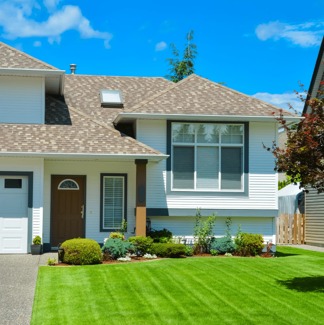 Energy-efficient windows on a well-maintained Florida home with an asphalt shingle roof