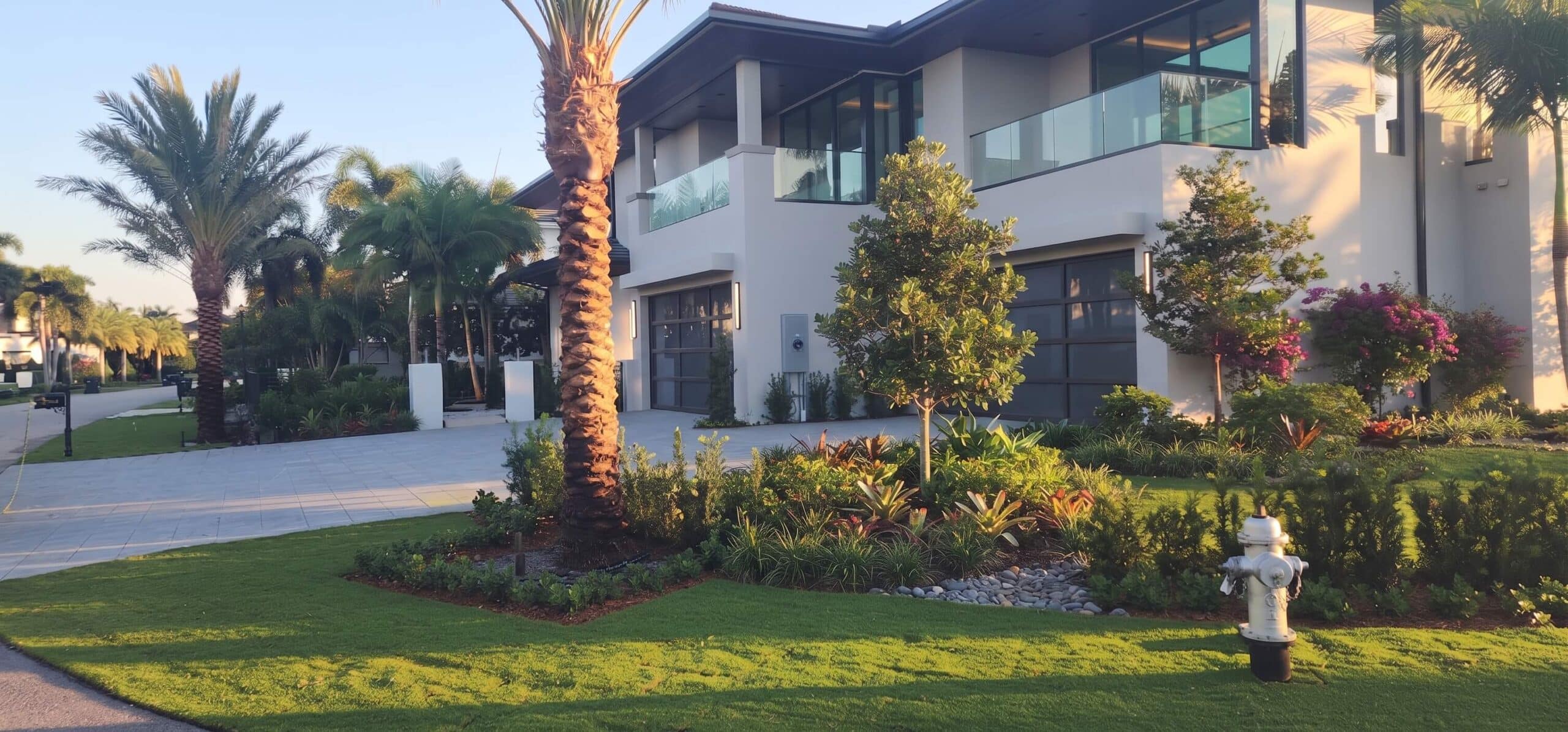 Impact windows installed on a modern Florida home